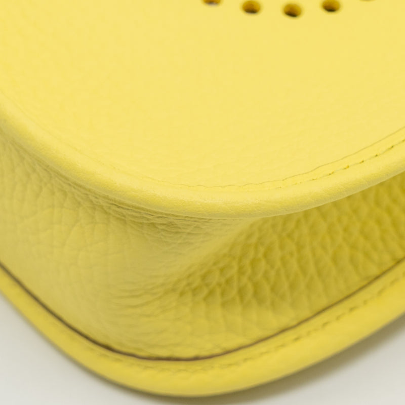 Herme Mini Evelyne Clemence Limoncello SHW Stamp W