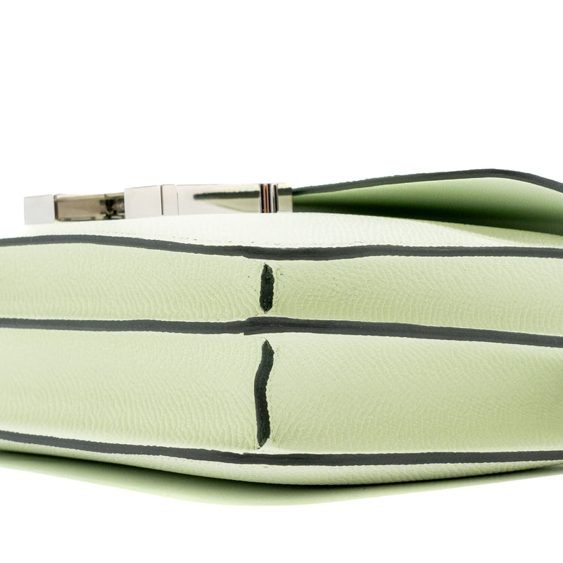 Hermes Mini Constance Epsom Vert Fizz SHW Stamp U