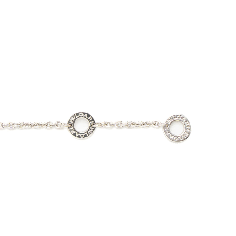 Bvlgari Size S/M Inner Locking Ring Bracelet White Gold