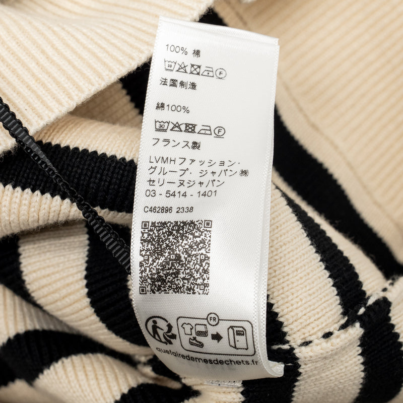 Celine Size L Crew Neck Mariniere Sweater Cotton Multicoloured