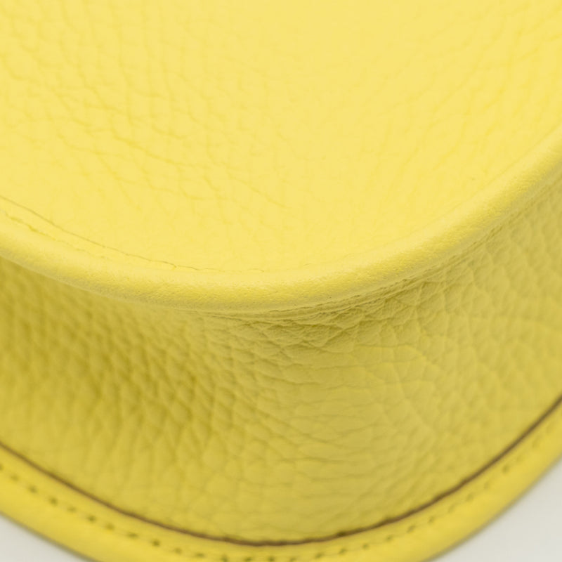 Herme Mini Evelyne Clemence Limoncello SHW Stamp W
