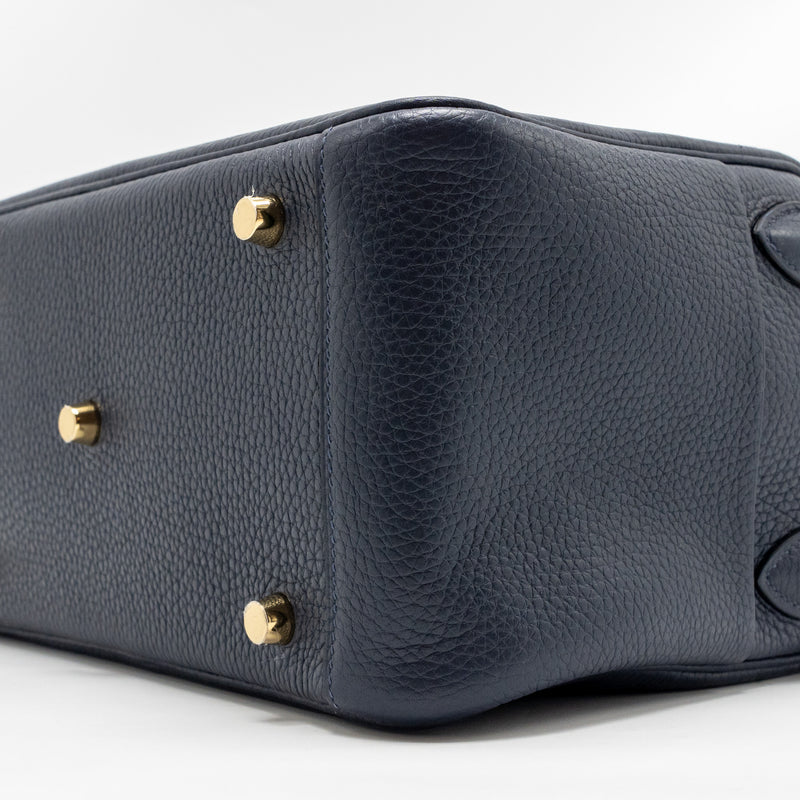 Hermes Lindy 26 Clemence Blue Nuit GHW Stamp D