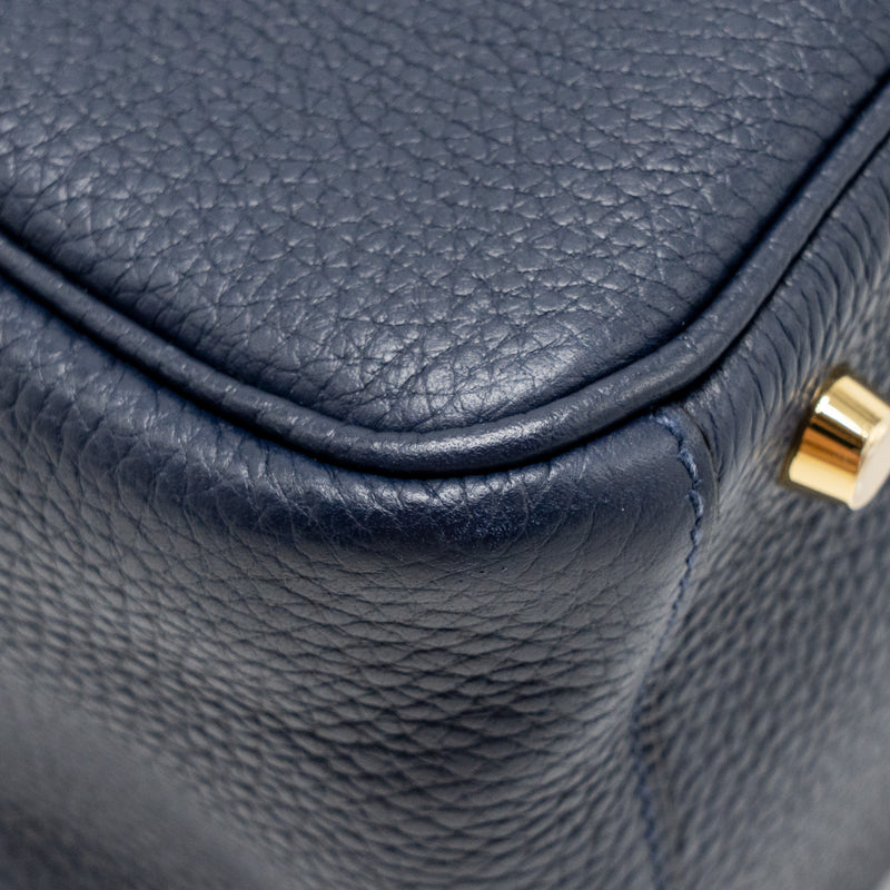 Hermes Lindy 26 Clemence Blue Nuit GHW Stamp D