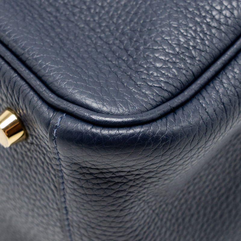 Hermes Lindy 26 Clemence Blue Nuit GHW Stamp D