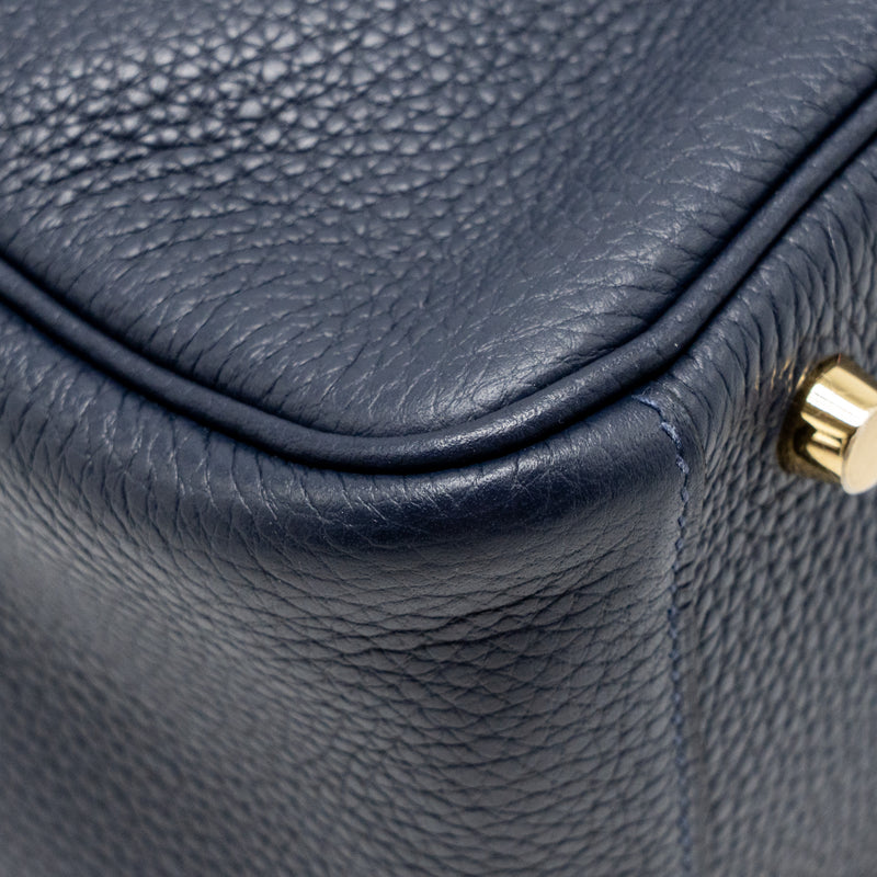 Hermes Lindy 26 Clemence Blue Nuit GHW Stamp D