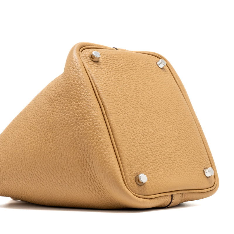 Hermes picotin 18 lock bag clemence biscuit SHW Stamp U