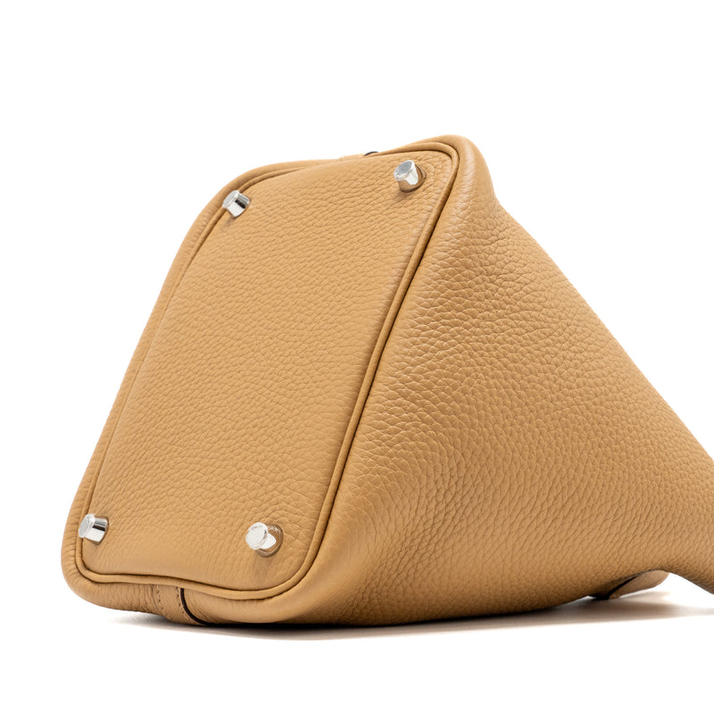 Hermes picotin 18 lock bag clemence biscuit SHW Stamp U
