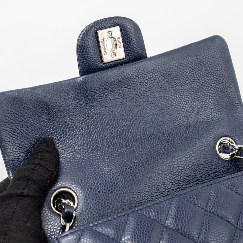 Chanel Classic Mini Rectangular Flap Bag Caviar Navy SHW