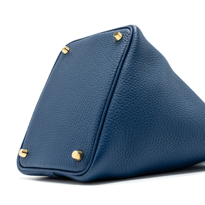 Hermes Picotin 18 Clemence Deep Blue GHW Stamp Y