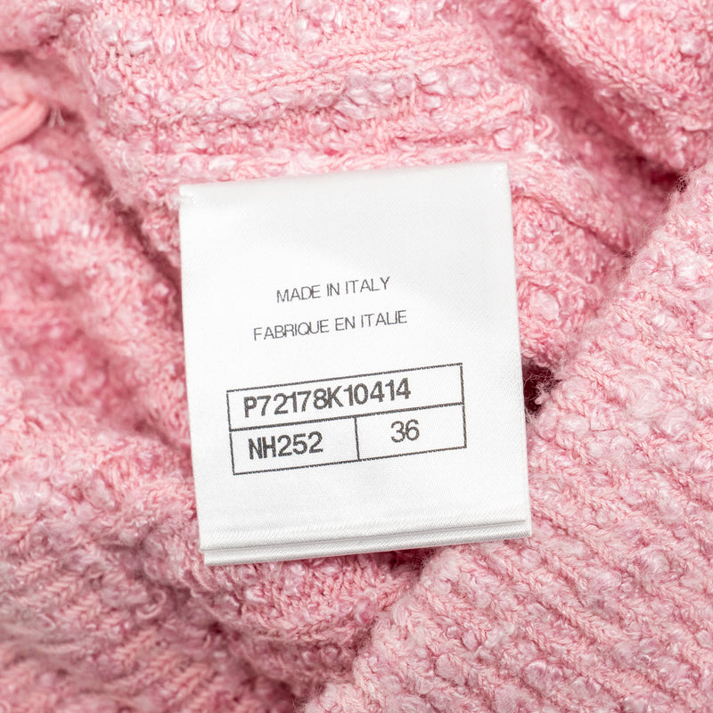 Chanel Size 36 22P Knit Skirt Viscose/Cotton/Polyamide Light Pink