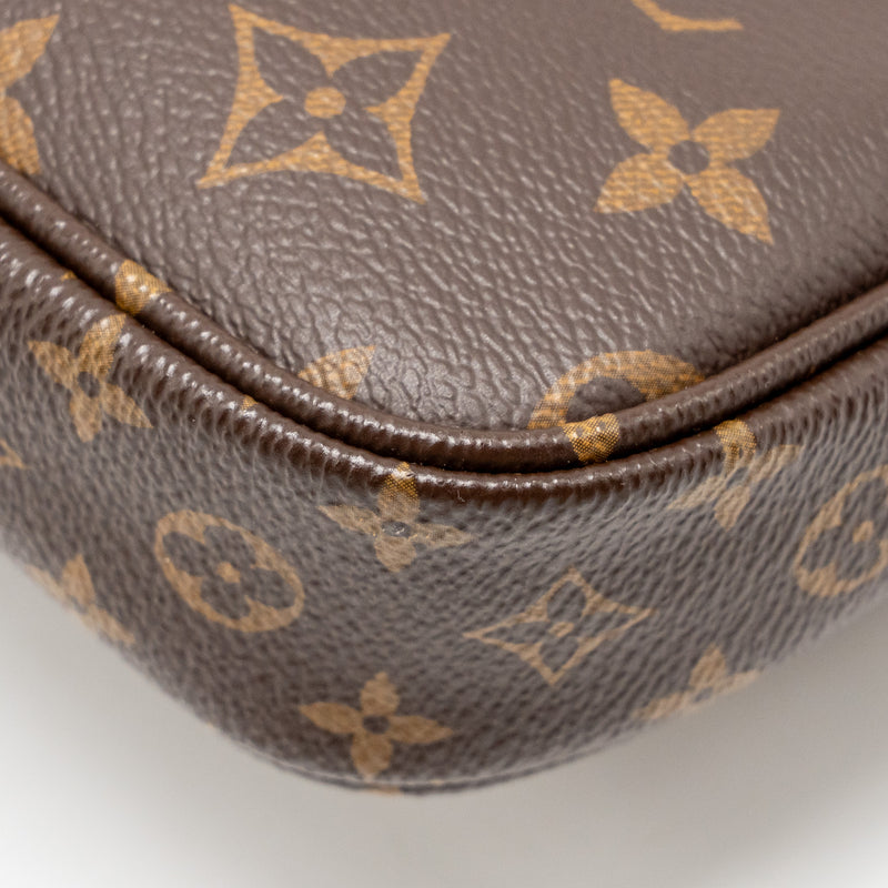 Louis Vuitton Multi Pochette Accessories Rose Clair Strap Monogram Canvas GHW