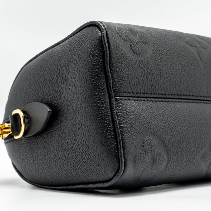 Louis Vuitton Speedy 20 Bandouliere Monogram Empreinte Black GHW