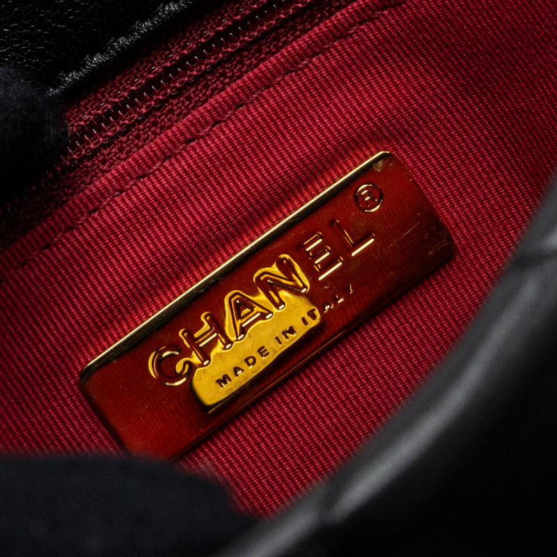 Chanel small 19 bag lambskin black multicolor hardware (microchip)