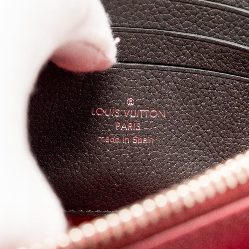 Louis Vuitton Mylockme chain pochette calfskin multicolor dark red/ beige/ grey SHW
