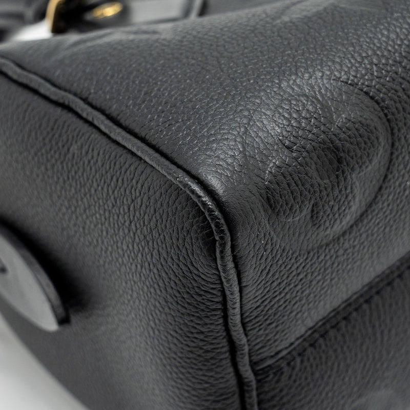 Louis Vuitton Speedy 20 Bandouliere Monogram Empreinte Black GHW