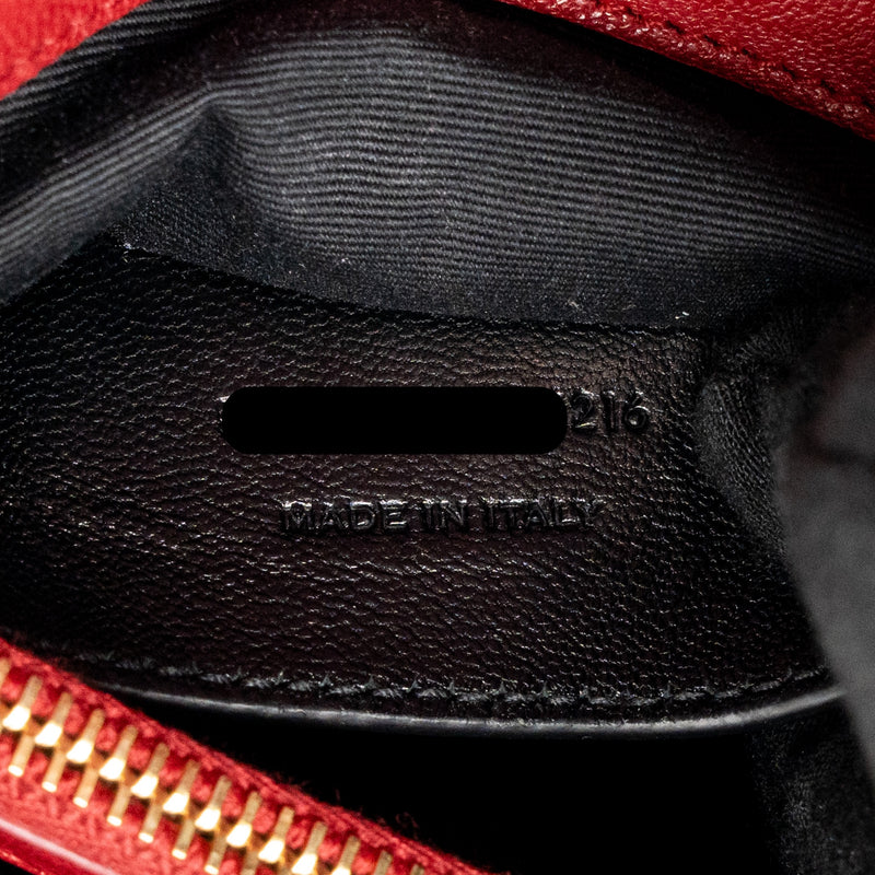 Saint Laurent/YSL Medium Envelope Bag Leather Red GHW