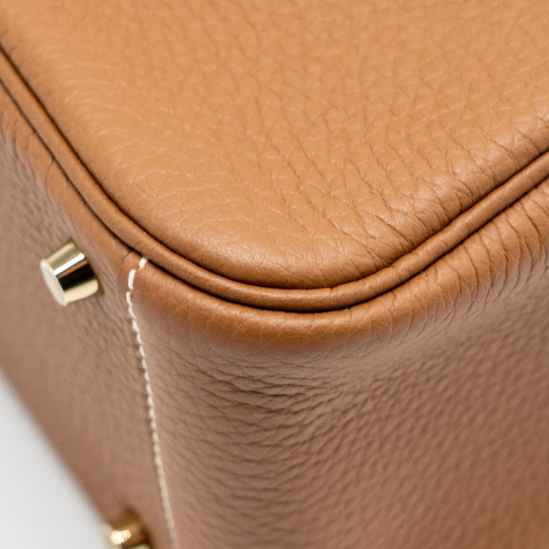 Hermes Mini Lindy II Clemence Gold GHW Stamp K