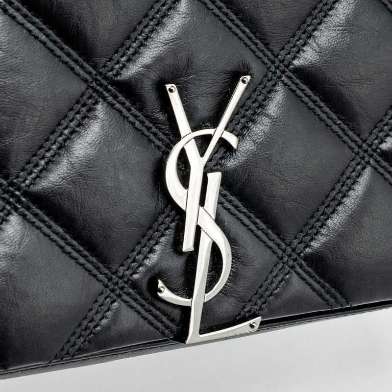 Saint Laurent/YSL Becky Chain Bag Quilted Lambskin Black SHW