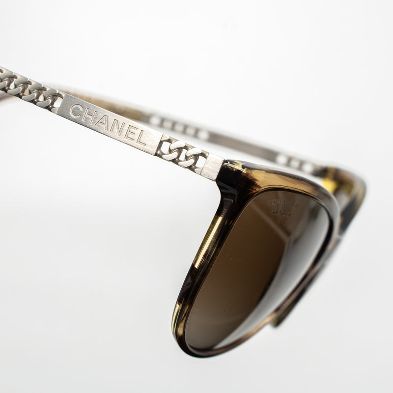 Chanel 5352 Butterfly Sunglasses Light Brown SHW