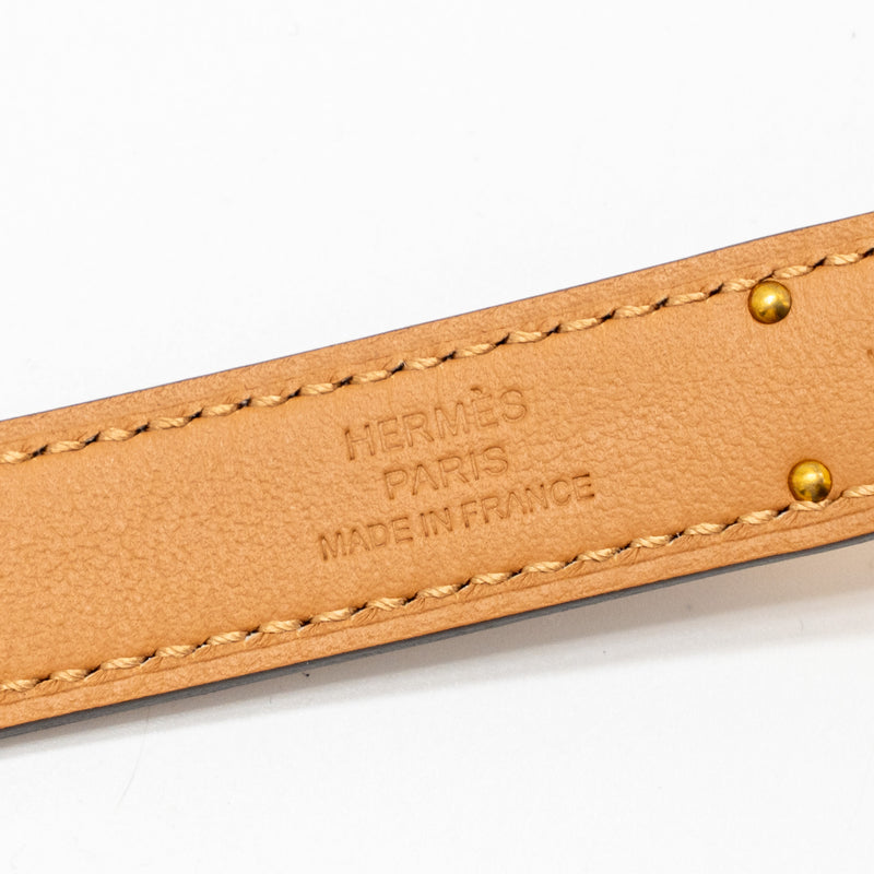 Hermes Kelly 18 Belt Epsom Gold RGHW Stamp W