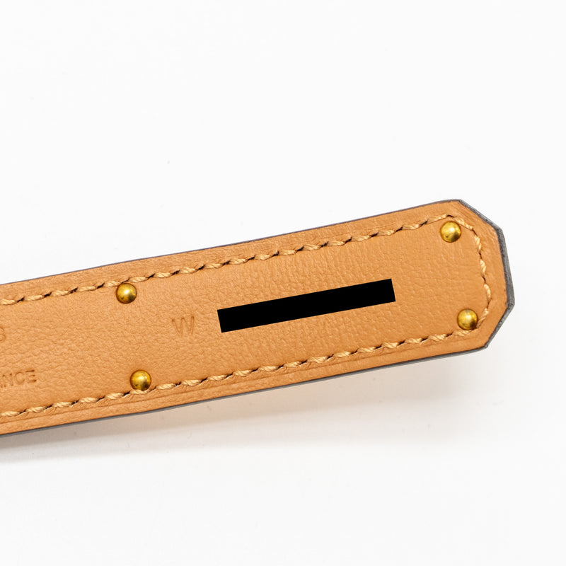 Hermes Kelly 18 Belt Epsom Gold RGHW Stamp W