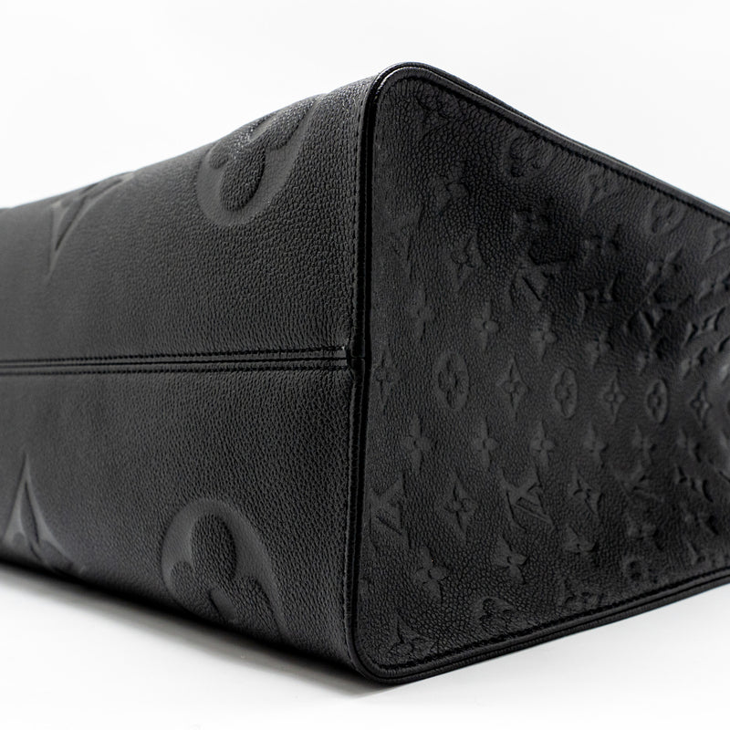 Louis Vuitton Onthego GM Monogram Empreinte Leather Black GHW