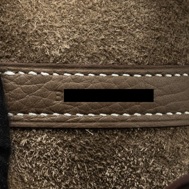 HERMES Picotin 18 Lock Bag Clemence Etoupe GHW Stamp B