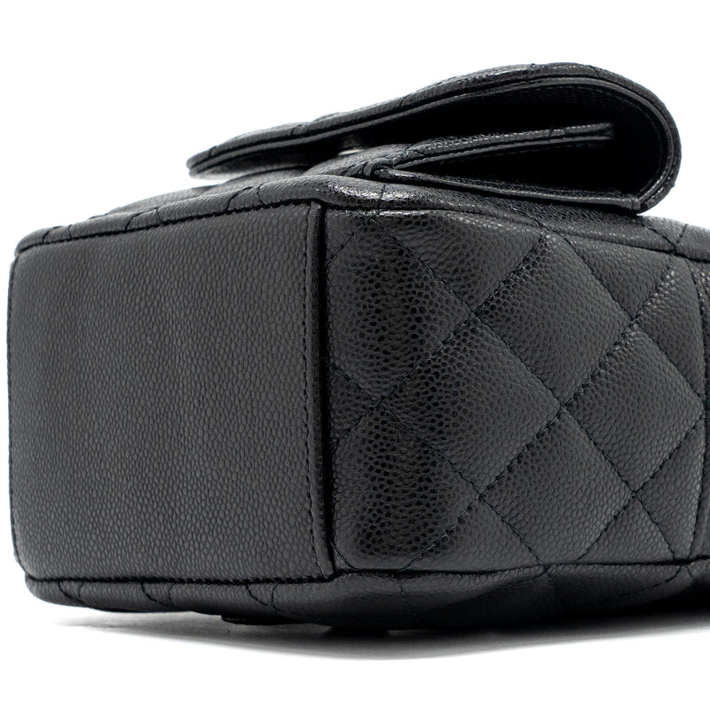 Chanel 24c Mini Backpack/Crossbody Bag Caviar Black SHW(Microchip)