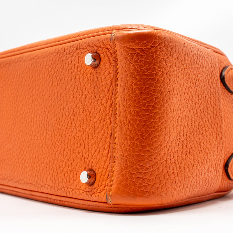 Hermes mini Lindy Clemence Feu SHW Stamp Z