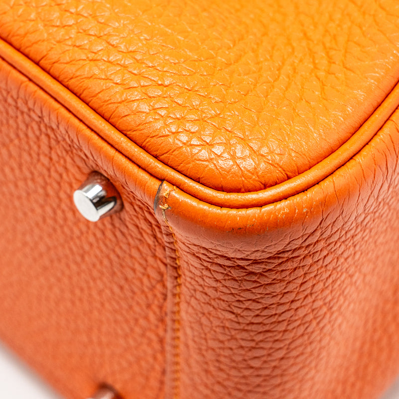 Hermes mini Lindy Clemence Feu SHW Stamp Z