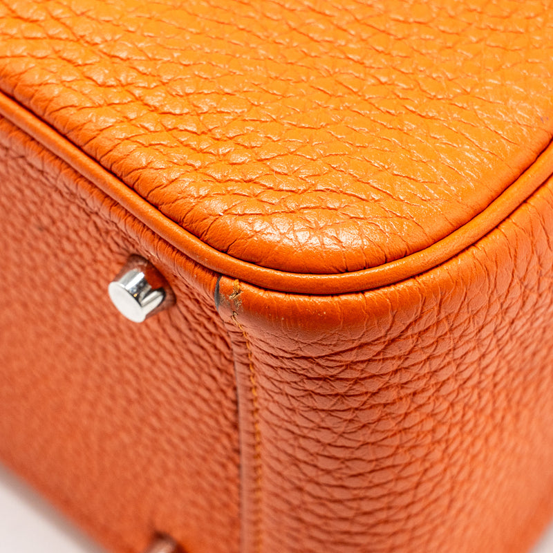 Hermes mini Lindy Clemence Feu SHW Stamp Z