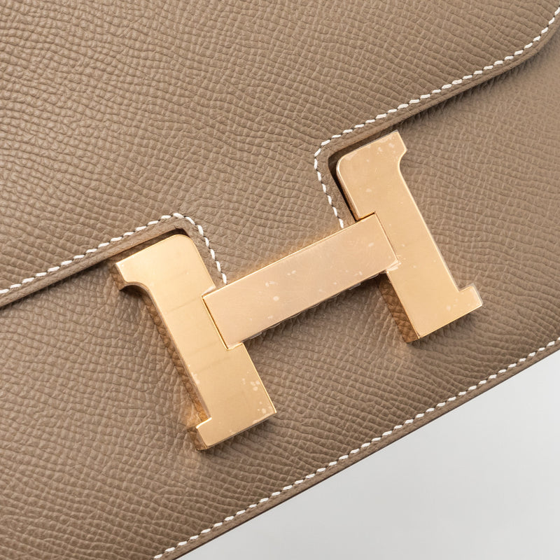 Hermes mini constance epsom etoupe RGHW stamp B