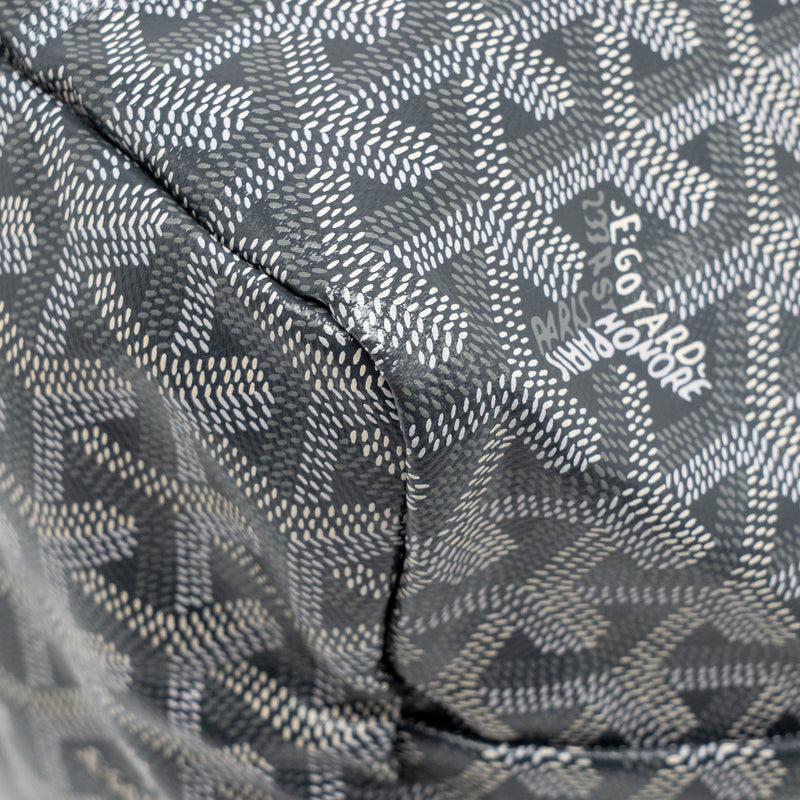 Goyard Saint Louis PM Tote Goyardine Canvas/Calfskin Grey SHW