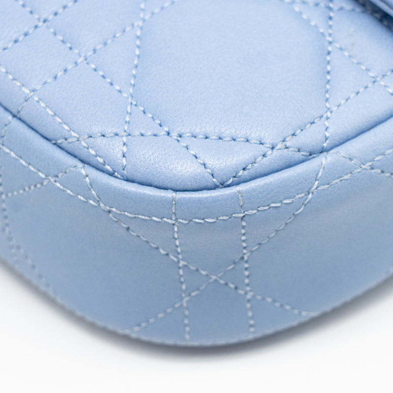 Dior Miss Dior Crossbody Bag Lambskin Light Blue SHW