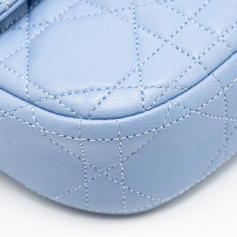 Dior Miss Dior Crossbody Bag Lambskin Light Blue SHW