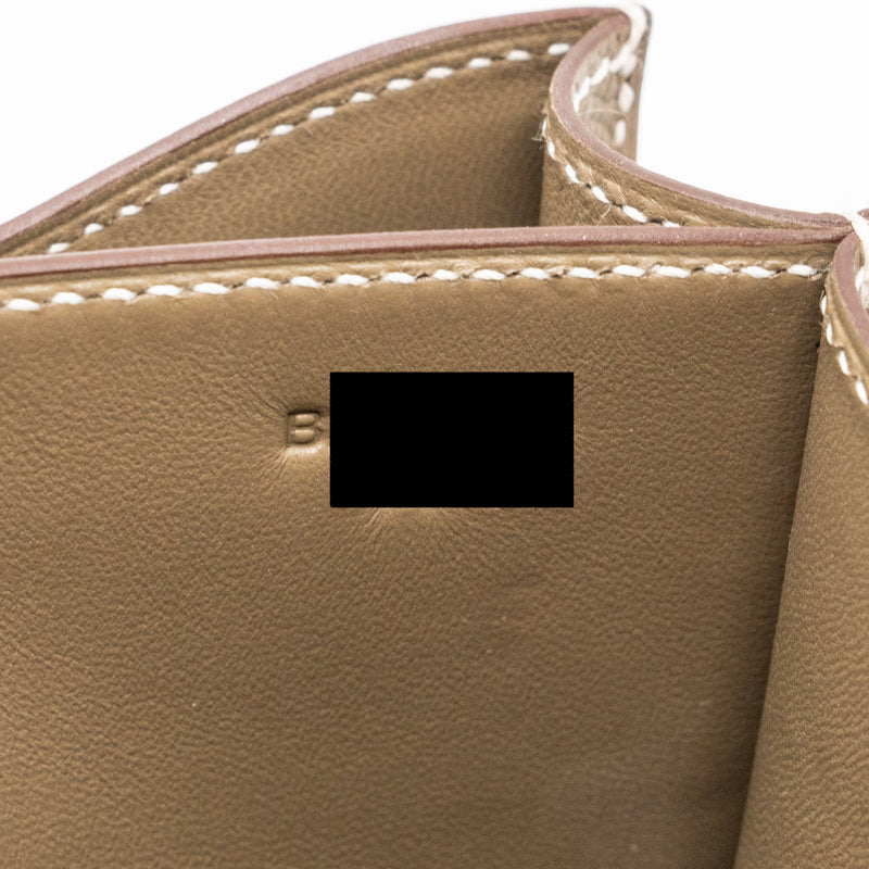 Hermes mini constance epsom etoupe RGHW stamp B