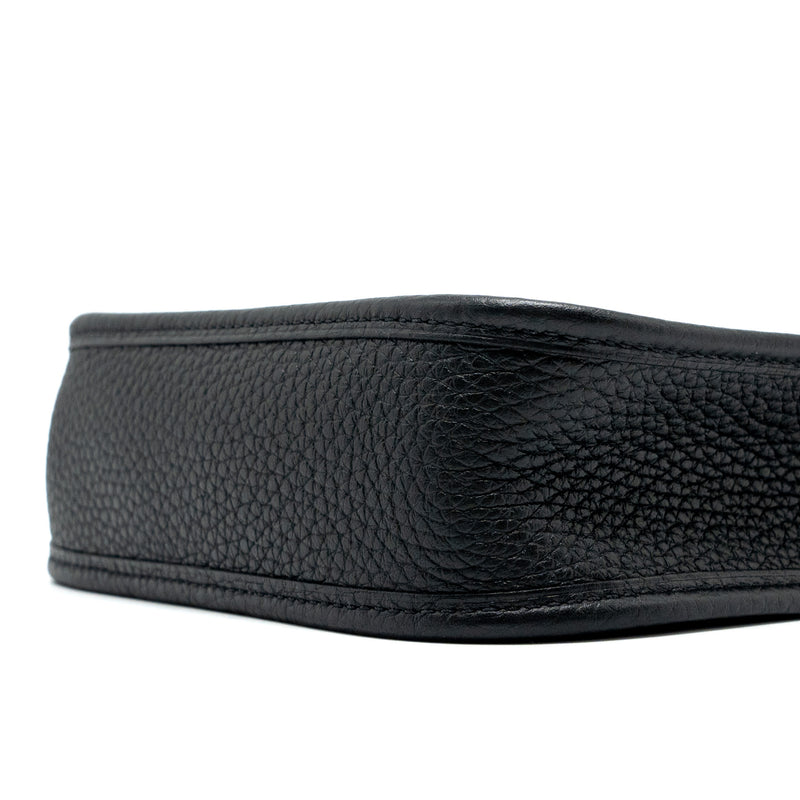 Hermes Mini Evelyne Clemence Black SHW Stamp U