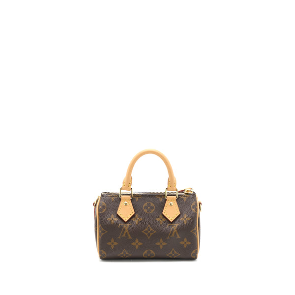 Louis Vuitton Nano Speedy Monogram Canvas GHW (New Version)