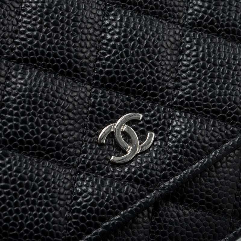 Chanel classic wallet on chain caviar black SHW