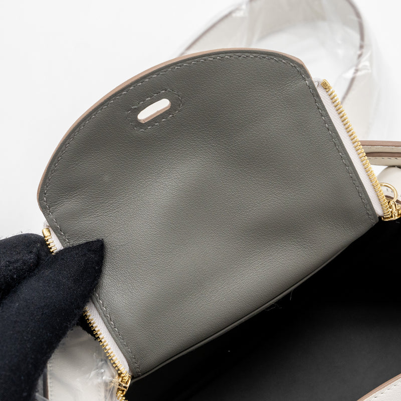 hermes mini lindy swift gris pale / gris Meyer GHW stamp B