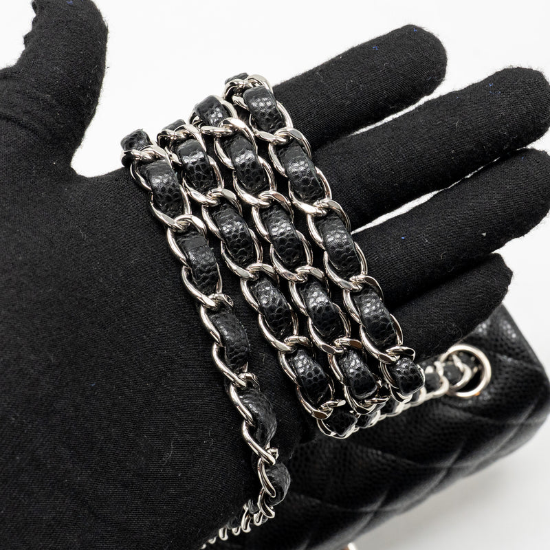 Chanel Mini Rectangular flap bag caviar black SHW