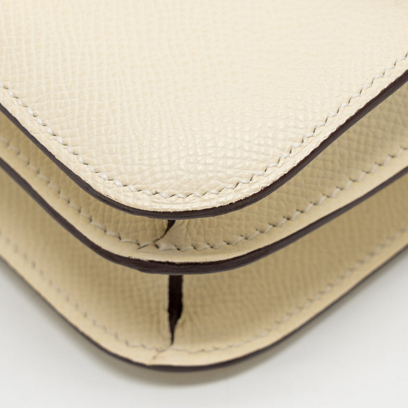 Hermes Mini Constance epsom Nata GHW stamp U