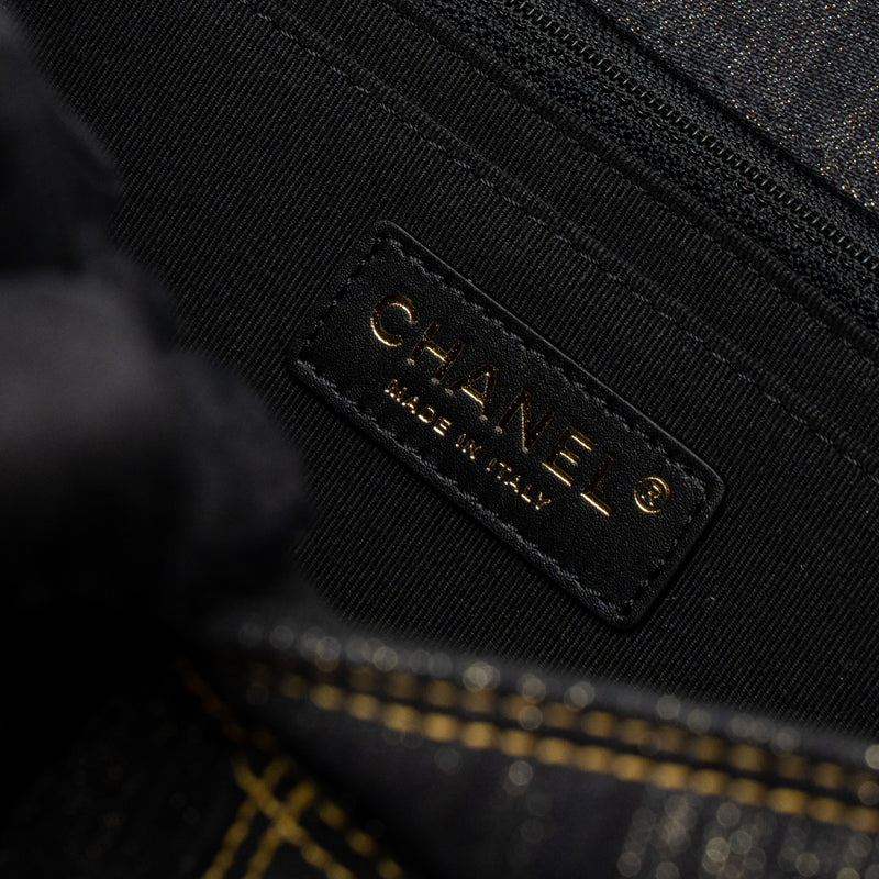 Chanel 23S Flap Backpack Denim Dark Blue Brushed GHW (Microchip)