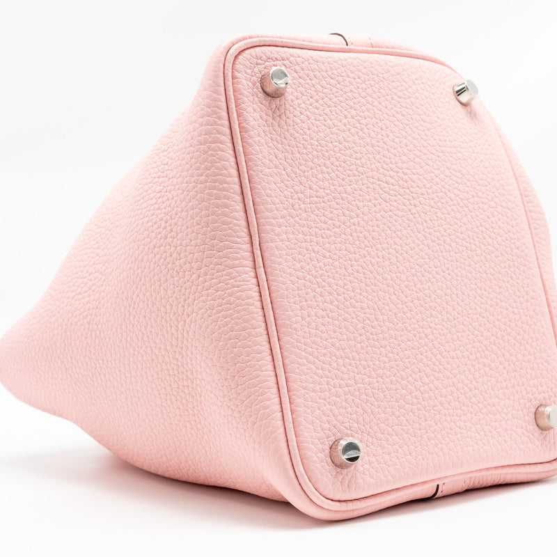 Hermes Picotin 18 Lock Bag Clemence Rose Sakura SHW Stamp U