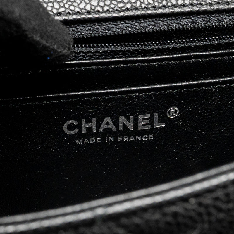 Chanel Mini Rectangular flap bag caviar black SHW