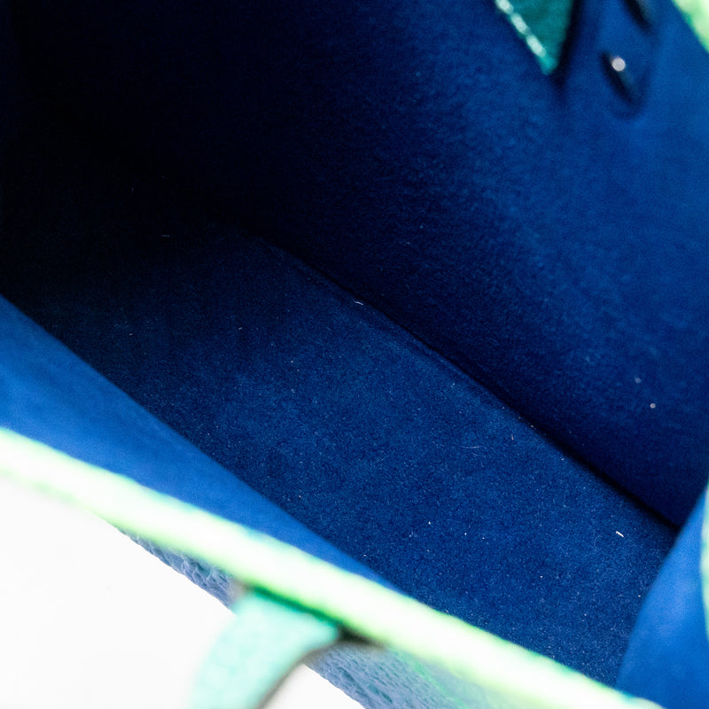 Louis Vuitton Petit Sac Plat XS Virgil Abloh Taurillon Illusion Blue/Green SHW
