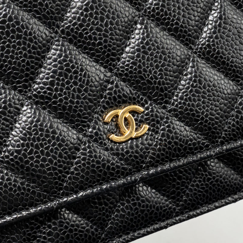 Chanel Classic Wallet on Chain Caviar Black GHW