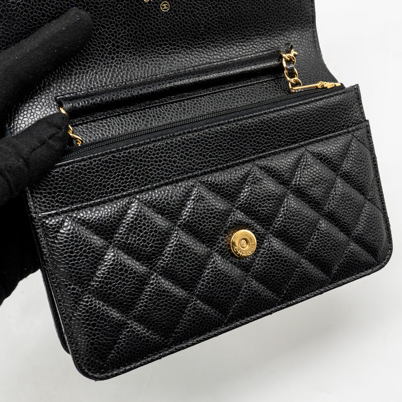 Chanel Classic Wallet on Chain Caviar Black GHW