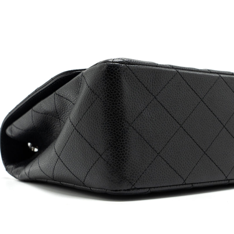 Chanel Jumbo Classic Single Flap Bag Caviar Black SHW