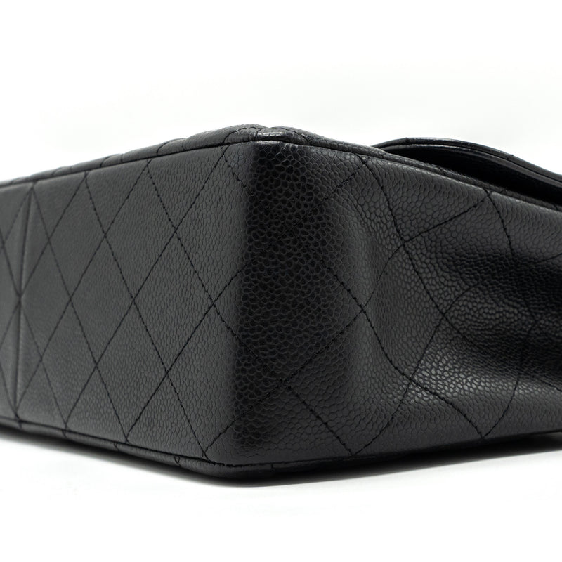 Chanel Jumbo Classic Single Flap Bag Caviar Black SHW